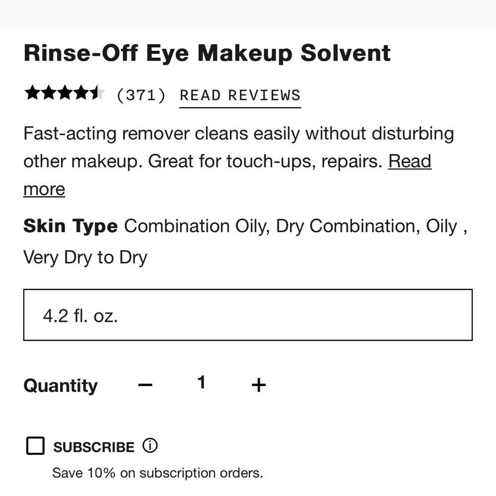 2 CLINIQUE Rinse Off Eye Makeup Solvent (Remover) 4.2 fl oz 8.4 fl oz Total NWT - Picture 4 of 4